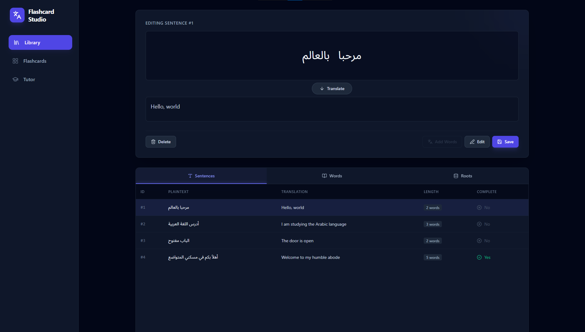 ai arabic tutor preview